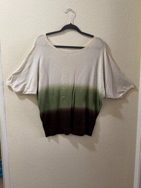 Ombre Knit Dolman Top Size M